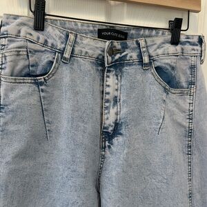 Chic Light wash Blue Women's barrel Jeans with superior detail size 10/11